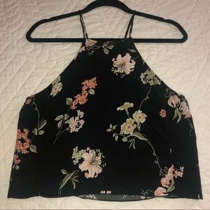 Brandy Melville Floral Print Halter